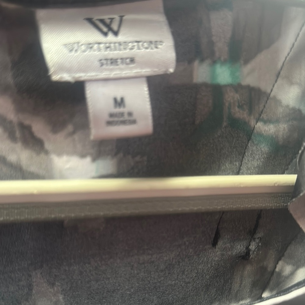 Chic Gray And Green Patterned Top - image 7